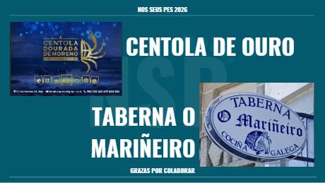 CENTOLA DE OURO · TABERNA O MARIÑEIRO