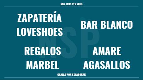 ZAPATERÍA LOVESHOES · BAR BLANCO · AMARE AGASALLOS · REGALOS MARBEL