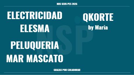 ELECTRICIDAD ELESMA · QKORTE by Maria · PELUQUERIA MAR MASCATO
